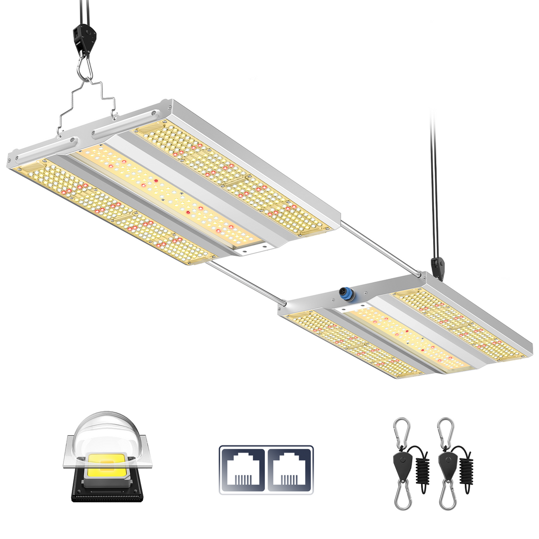 ViparSpectra® 2025 Lens Design XS3000 Pro 300W LED Grow Light Dimming Daisy Chain with Detachable Driver